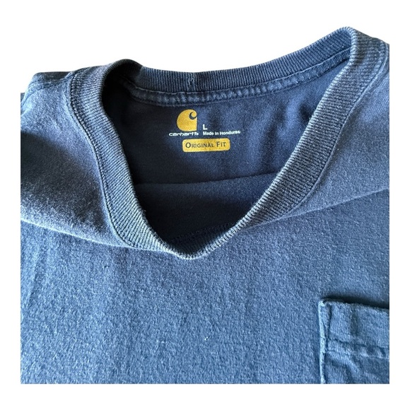 Carhartt Navy Crew Neck Tee - Picture 3 of 9